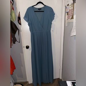 Lulus Slate Blue Maxi Dress size XL